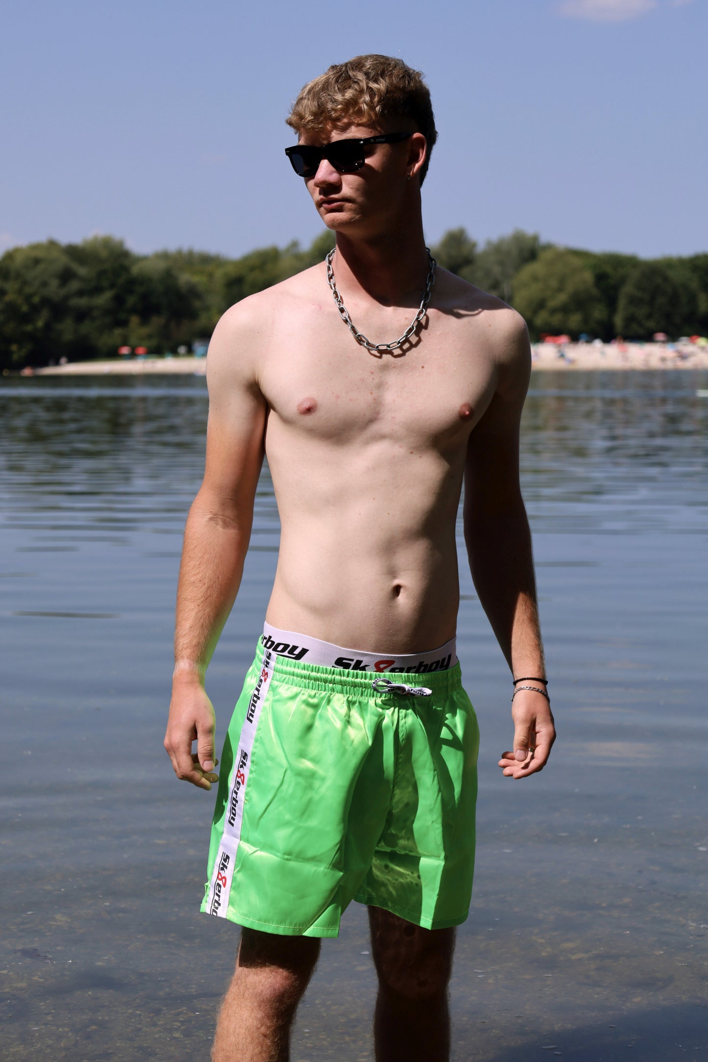 Sk8erboy® short de sport vert fluo