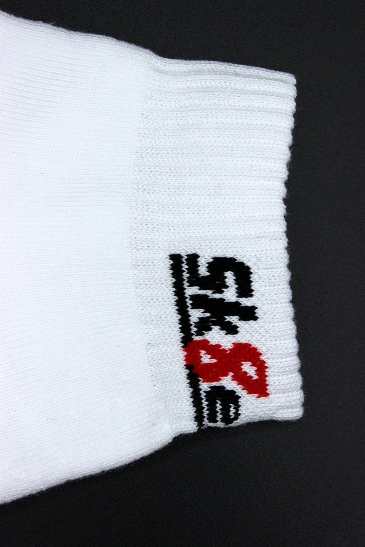 White Sk8erboy quarter socks detail view