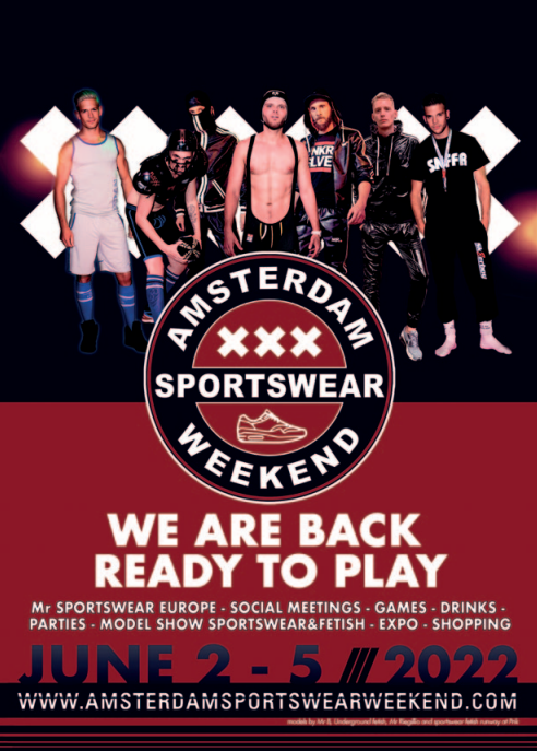 titelbild des programm hefts zum amsterdam sportswear weekend