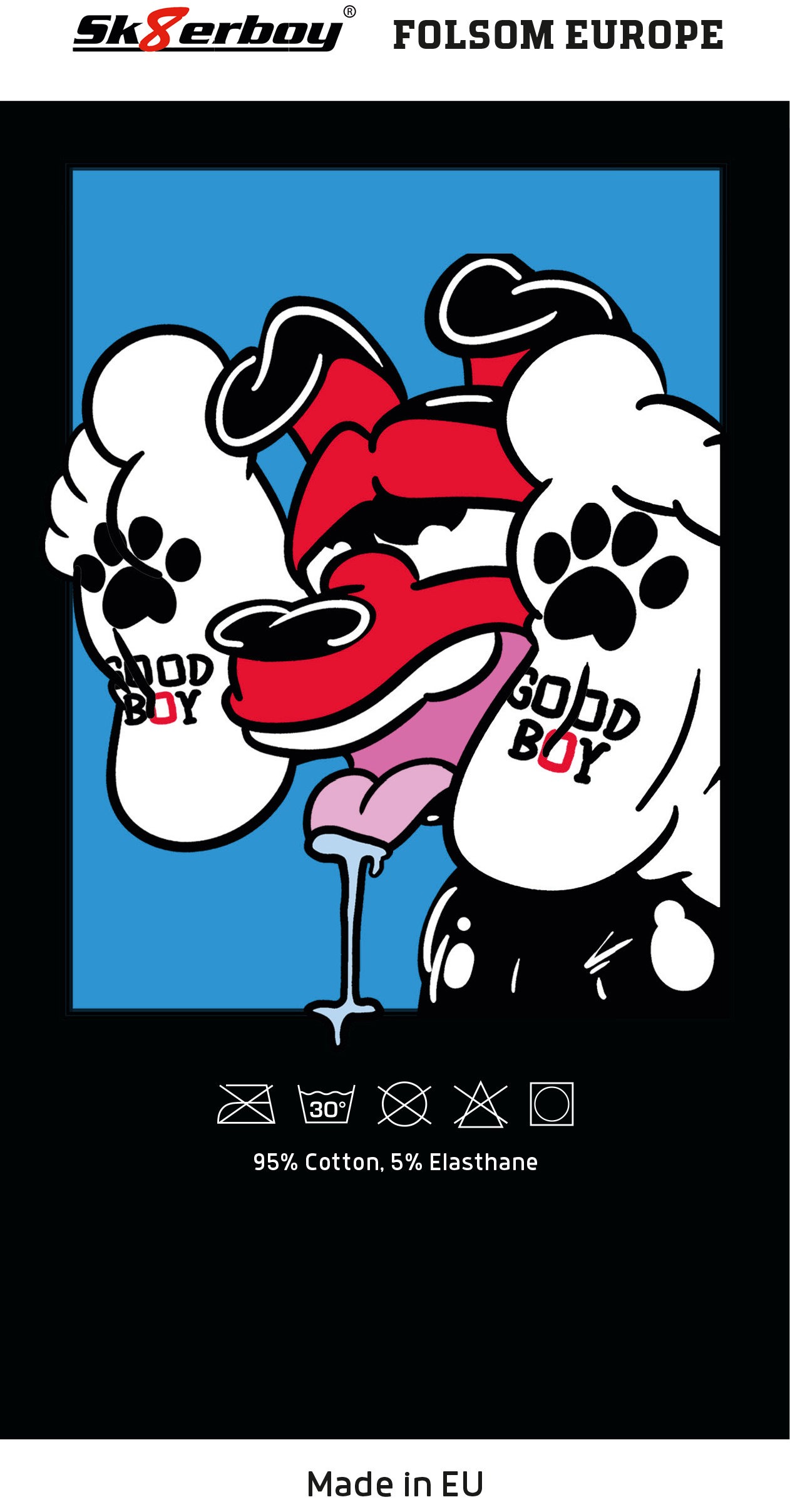 FOLSOM EUROPE X Sk8erboy® GOOD BOY Socks schwarz