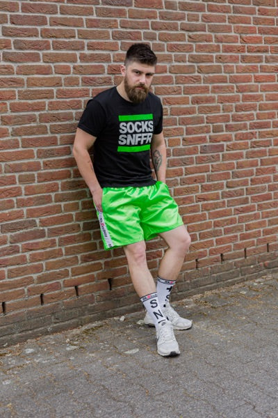Sk8erboy® short de sport vert fluo