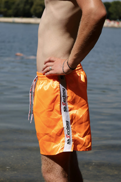 Sk8erboy® short de sport orange fluo