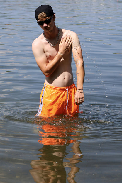 Sk8erboy® short de sport orange fluo