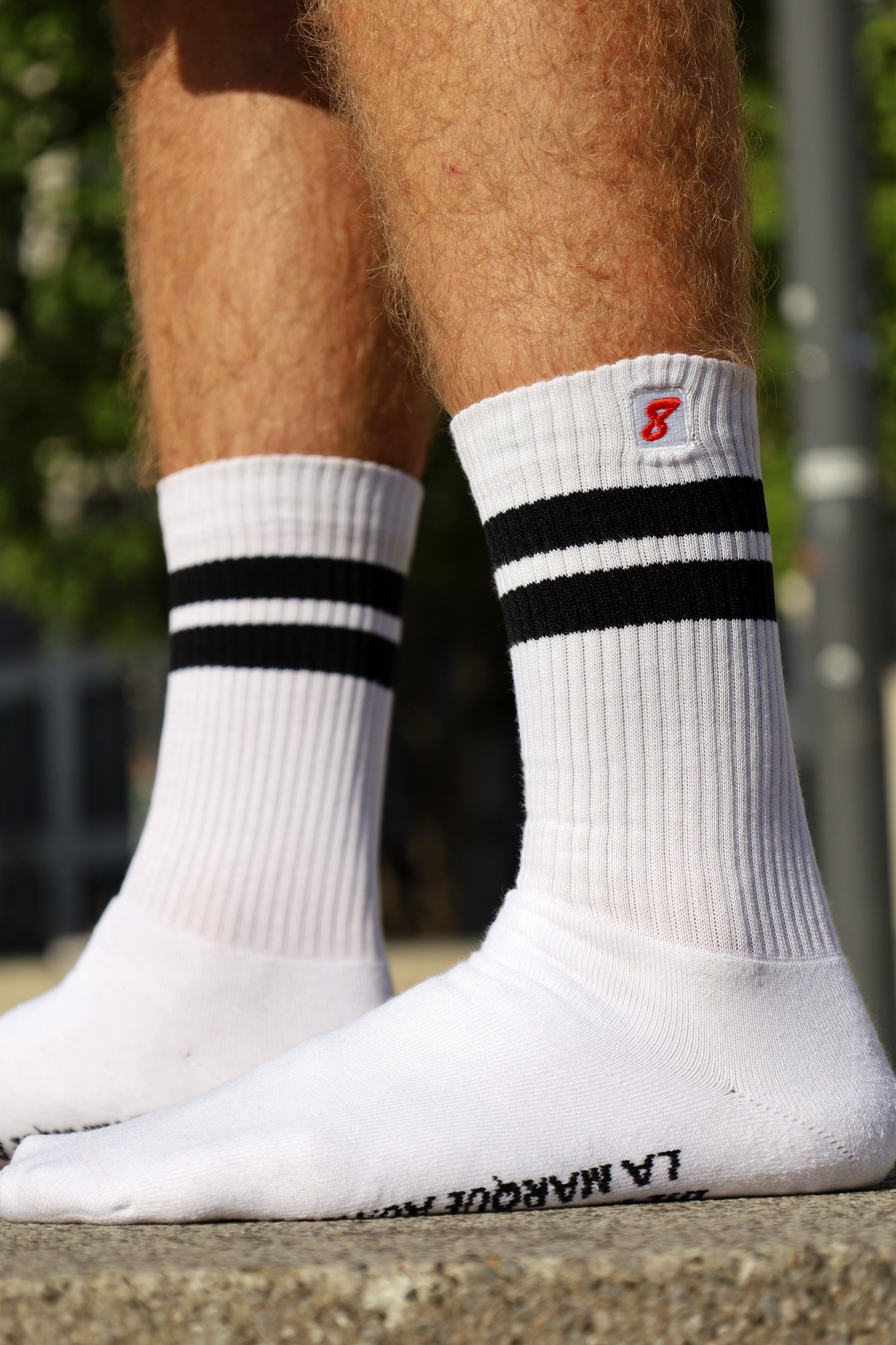 Sk8erboy® Retro Socks – with red 8 logo