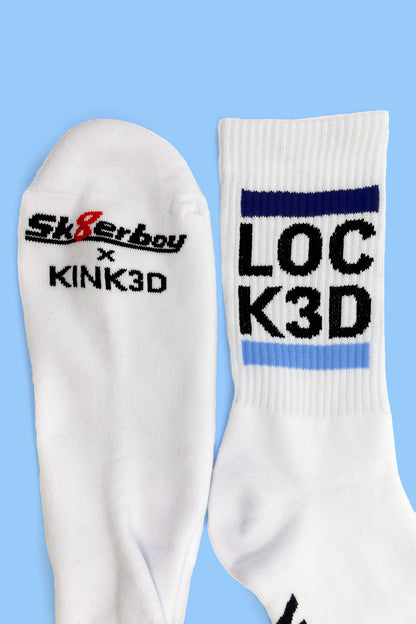 KINK3D® X Sk8erboy® LOCK3D Socks mit LOCK3D, CAGE und CHECK Design